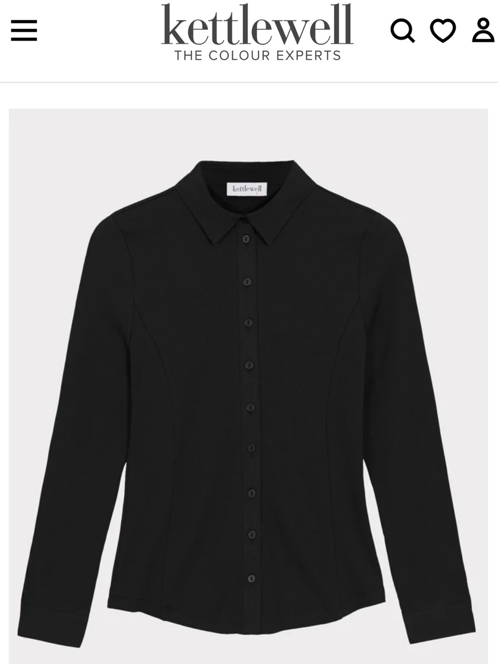 Kettlewell Black Cotton Rib Button-Down Shirt